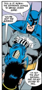Batman #499 by Doug Moench, Jim Aparo, Scott Hanna, & Adrienne Roy (1993)
